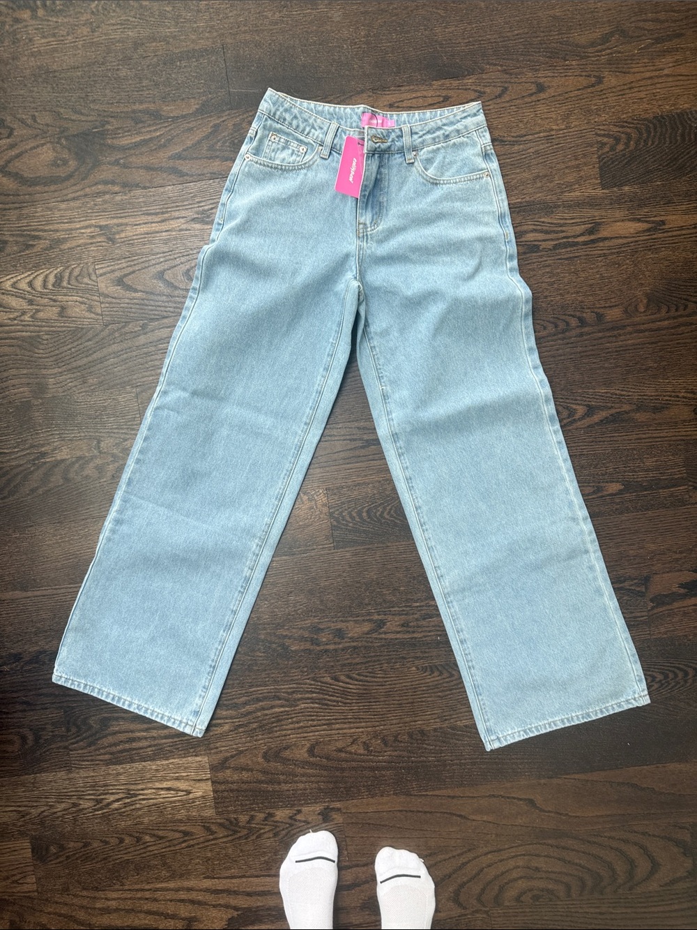 Edikted Light Blue Straight Leg Women’s Jeans